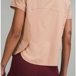 Lululemon Short Sleeve Athletic Shirt in Pink Clay Size 2 Lightweight Stretch Photo 1