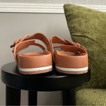 Time & Tru Cognac Brown Slides Women’s Size 9 Sandals Photo 7