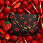 Kate Spade Madison Pochette Red Lips Print Crossbody | Saffiano Leather Bag NWT Photo 3