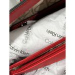 Calvin Klein Monogram Signature Cream w/Red Satchel Hand-Bag Khaki Logo H7DDJ6YQ Photo 33