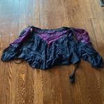 Free People Vacay Vibin Cold Shoulder Tassle Top SIZE M Photo 1