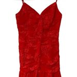 NBD NWT Revolve Marvin Candy Red Lace Mini Dress Size Medium Photo 0