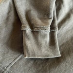 Aerie  oversize Boho hooded pull over dark wash gray Photo 5