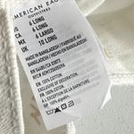 American Eagle Hi-Rise Tomgirl Denim Jeans Size 6 Long White Distressed NEW Photo 9