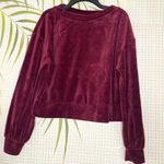 Wild Fable velour sweatshirt Maroon Size S Photo 0