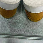 Frye Ivy Scallop Suede Slip On Sneakers Loafers Mustard Yellow Shoes Size 9.5M Photo 4