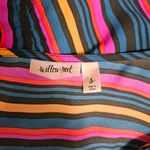 Buckle  Willow & Root Multicolored Stripe Vneck Blouse Size Small Photo 5