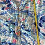Lilly Pulitzer Lily Pulitzer Essie Tank Top Blue Pink Shirt Blouse Womens Size XS Summer Beach Photo 5