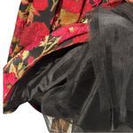 Eliza J Velvet Bodice Jacquard Ballgown Black Gold Burgundy 4 Photo 7