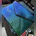 Rebecca Minkoff Rare Iridescent Blue Envelope Clutch Photo 6