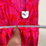 Kate Spade NWT  Target Rose Peplum Pink Red  Lined Midi Dress W/ Pockets NY Sz 17 Photo 7