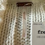 Free People Chunky Knit Sweetheart Mock Neck Sweater in Ivory White Large NWT Photo 10