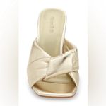 Open Edit Nordstrom Saydee Gold Metallic Puff Sandal Heel, NWOT, Size 5.5 Photo 1