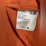 Uniqlo Disney Mickey Mouse Embroidered Premium Graphic T-Shirt Burnt Orange XS Photo 9