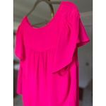 Torrid Blouse Hot Pink Blouse Bright Bold Barbie Brunch CEO Event Summer Date Photo 3