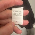 NWT Luna Ivy Puff Smiley Face Open Front Cardigan Chunky Oversize Black Size XS Yellow Photo 7