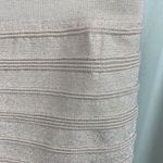 Bebe Pink & Silver Metallic Ribbed Short Mini Skirt NEW M/L Photo 2