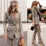 ALC Frank A.L.C. Sedgwick II Double Breasted Plaid Check Houndstooth Blazer Size 4 Photo 5