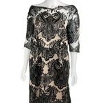 Tahari Arthur S. Levine Black Lace Dress Cocktail Party Evening Sheath Size 14 Photo 1