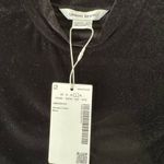 Urban Revivo NWT | Black Velvet Long Sleeve Gathered Top Mock Neck | L Size L Photo 2