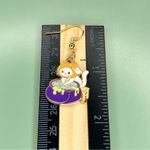 Cute Pumpkin Cat Cauldron Halloween Earrings Orange Photo 2