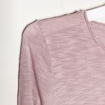 Madewell anthem forward seam long sleeve t-shirt in ash stone pink size S Photo 4