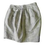 Anthropologie NWT Mignon Doo  Metallic high waisted skirt cream & silver size 4 Photo 8