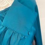 Pretty garden women’s Chic Long Sleeve Teal Dress size L Photo 4