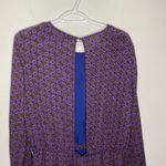 Lucca Couture open back purple long sleeve romper with medallion print size L Photo 5