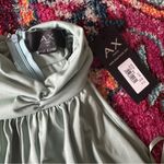 AX Paris NWT  Sage Green Ruched high neck Midi Dress Photo 2