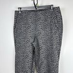 Chico's Chico’s Pants Size 2.5 Large 14 Pull On Hidden Elastic Animal Print Gray Skinny Photo 1