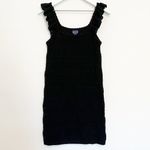Crochet Mini Dress‎ Black Photo 2