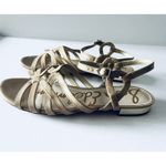 Sam Edelman  Daphnie Strappy Patent Leather Tan Brown‎ Sandals Shoes Womens 9.5 Photo 3