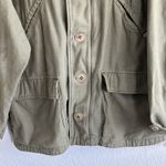 Free People  Joshua Tree Utility Jacket in Military green cotton Oversized M Photo 5