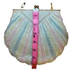 Pastel rainbow beaded clamshell handbag Pink Photo 5