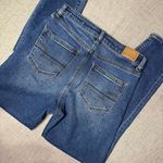 American Eagle High Rise Mom Jeans Distressed Stretch Blue Size 4 Photo 7