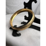 Vintage gold toned quiet luxury bangle bracelet Photo 1