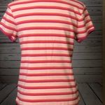 New Bossini Short Sleeve‎ Stripe Top Large Vneck Tee T Photo 2
