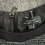 Tahari  Arthur S. Levine Womens Sz 2 Sleeveless Black grey Sheath Dress Photo 2