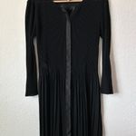Armani Collezioni  Black Plisse Longline Button Front Cardigan 10 Photo 0