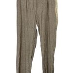 Old Navy Tan Linen Blend Full Length Pants Women's Size Medium Photo 0