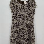 Jaclyn Smith  Brown Floral Y2k Style Midi Dress Size 18 Women Photo 0