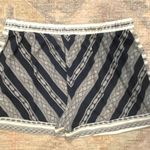Xhilaration Pull-On Elastic Waist Bohemian Navy & White Shorts Photo 4