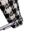 Cache Black White Houndstooth Metallic Collared Tailored Blazer Jacket 6 Photo 5