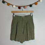 Tommy Bahama Vtg  olive green silk trouser shorts Photo 0