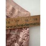 Vocal Vest Womens XL Pink Open Cardigan Lace Suede Coquette Whimsy Sheer Photo 9