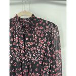 Charles Henry Midi Dress Women Small Black Pink Peasant Prairie Cottage Boho Photo 5