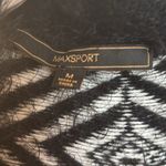 MAXSPORT BLACK AND WHITE LONG SWEATER FURRY ACRYLIC AND NYLON SIZE MEDIUM Photo 2