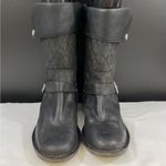 UGG  Australia Women's Black Leather Shoes/Boots Size 10 SKU 5515 Photo 1
