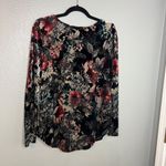 Karen Kane Karen‎ Kane Velvet Burnout Top Womens Size S Floral Shirt Fairy Whimsigoth Photo 5